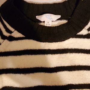 Time and Try striped sweater womens 8/10